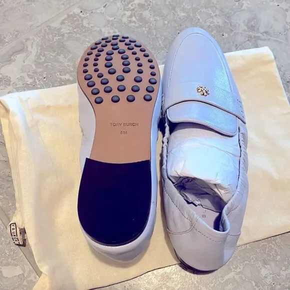 Tory Burch Ballet Leather Loafer in Lavender, New, Size 8 - Picture 12 of 16